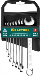 Kraftool - Набор комбинированных гаечных ключей 8-19...